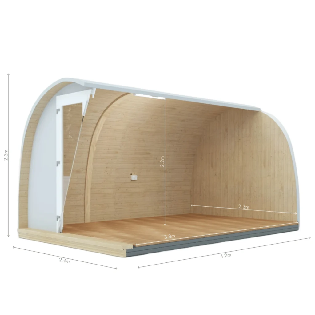 Schooner large garden Pod dimensions