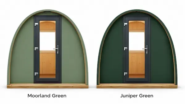 hully flat pack garden pod colour