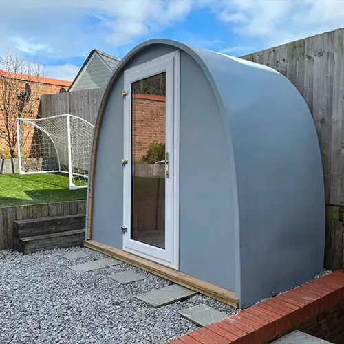 gravel foundation garden pod