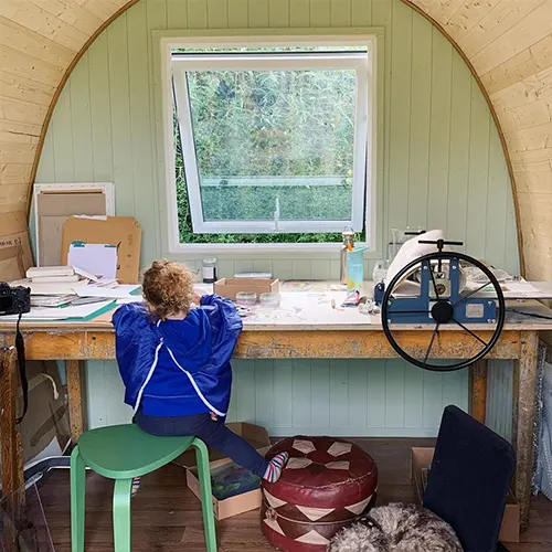 garden studio natural light