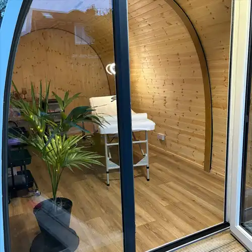 large garden room home salon