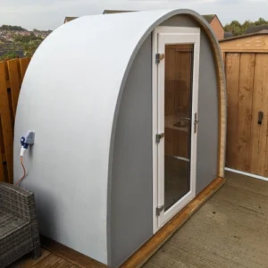 a small garden pod in a house in uk